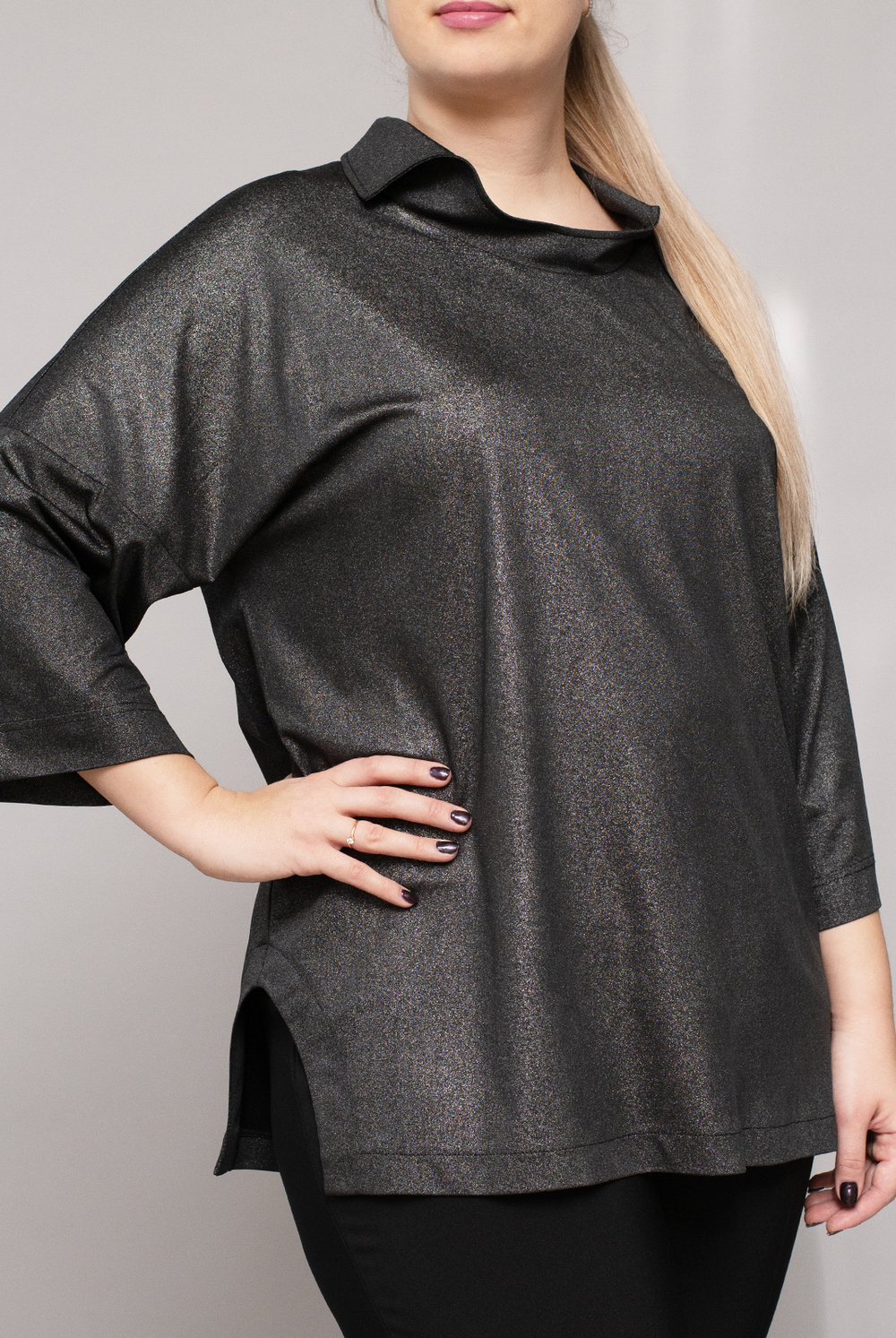 Джемпер женский 3462ЛПА, черный #74Ч033462ЛПА