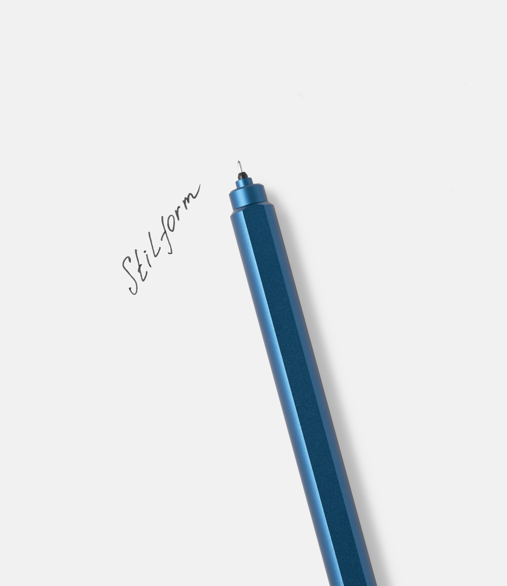 Stilform Arc Gel Pen Aluminium Blue — гелевая ручка из алюминия