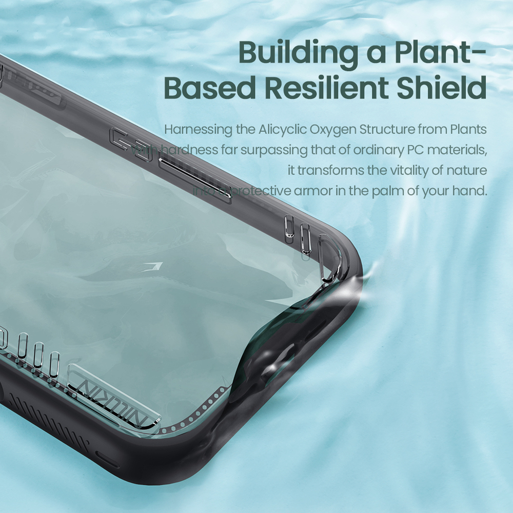 Чехол тонированный прозрачный от Nillkin на iPhone 17 Pro, серия Iceblade Prop Case (версия с прозрачной крышкой объектива)