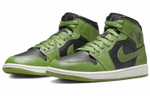Кроссовки Jordan Air Jordan 1 Mid "Green Black" (Женская размерная сетка)