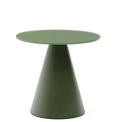 Приставной столик Wilshire Ø35х45 см зеленый, сталь, стекло