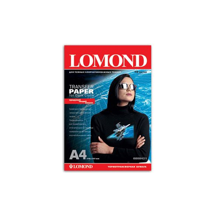 Фотобумага Lomond 0808421 термотрансфер струйный для темных тканей А4 280 г/м2 10 листов
