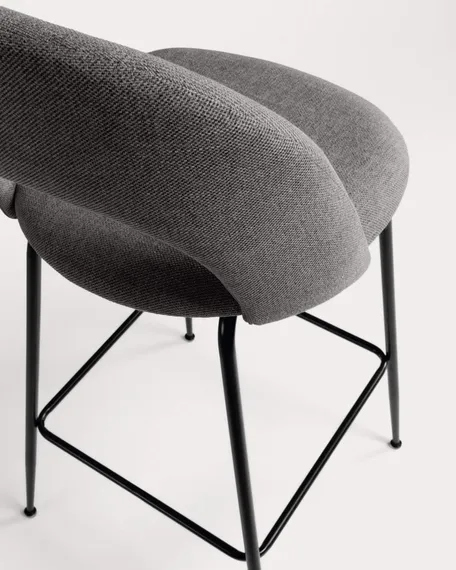 Полубарный стул Mahalia 63 см темно-серый