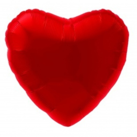 Аг 30"/75 см, Сердце, Красный, 1 шт. (В упаковке)