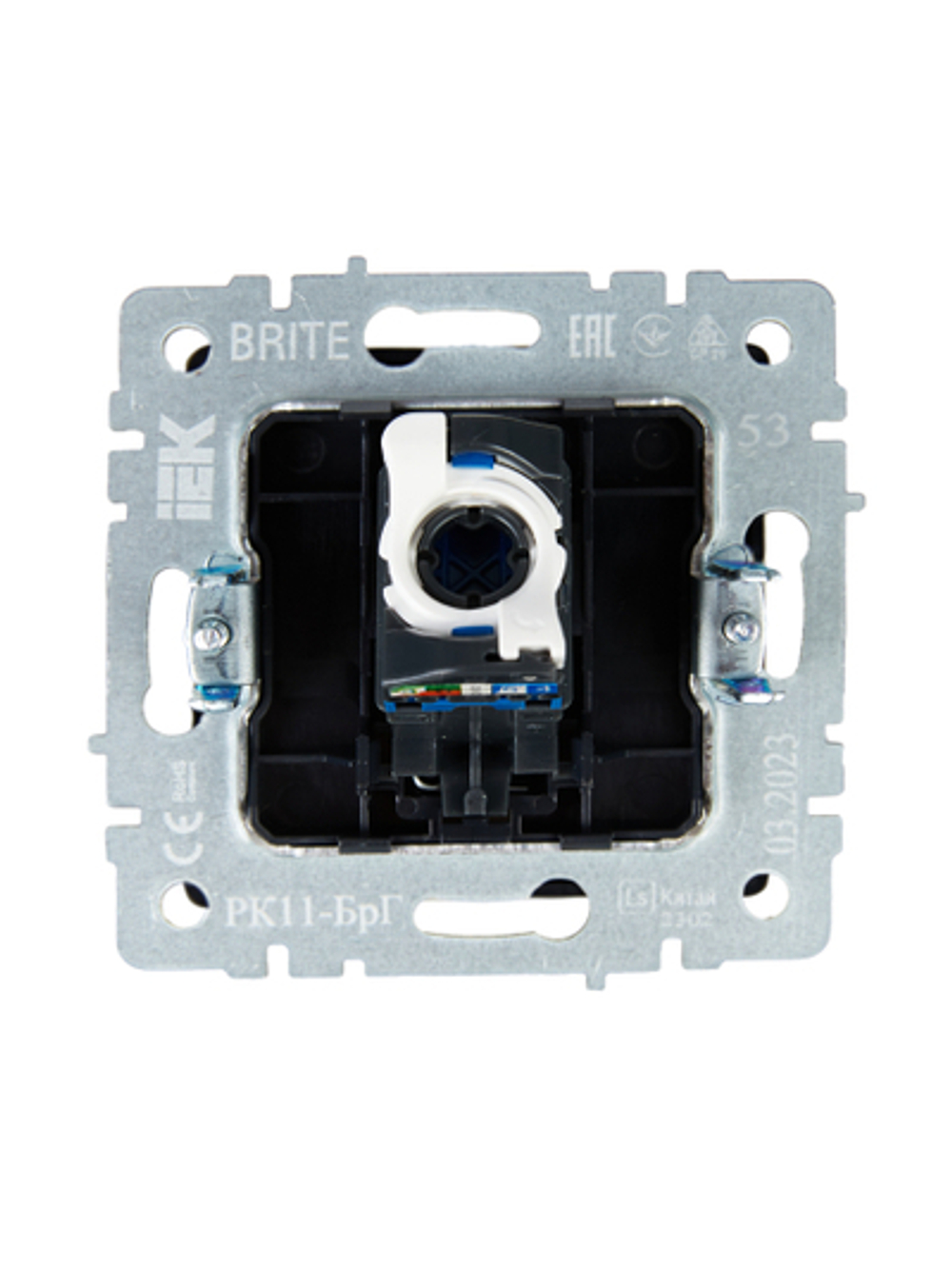 BRITE Розетка компьютерная RJ45 кат.6 РК11-БрГ графит IEK