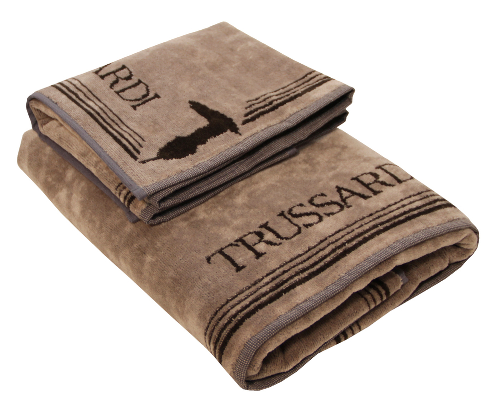 Полотенце пляжное 95х150 Trussardi Frame 003 Sand