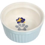 Миска керамическая «ЛАПКА», цвет голубой, 11,7*5,3см, 320мл