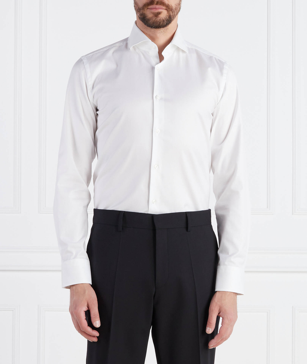 Рубашка H-HANK spread C1 BOSS BLACK - белый(50491976)