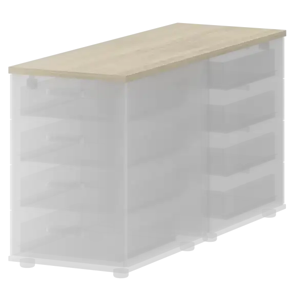 Топ единый для двух приставных тумб СМТ-4Т25-12  434x1236x25 Смарт