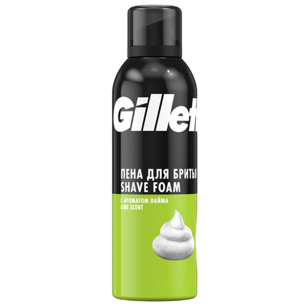 Пена для бритья Gillette c ароматом лимона и лайма 200 мл