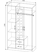 Софи (ДСВ) Шкаф трехдверный