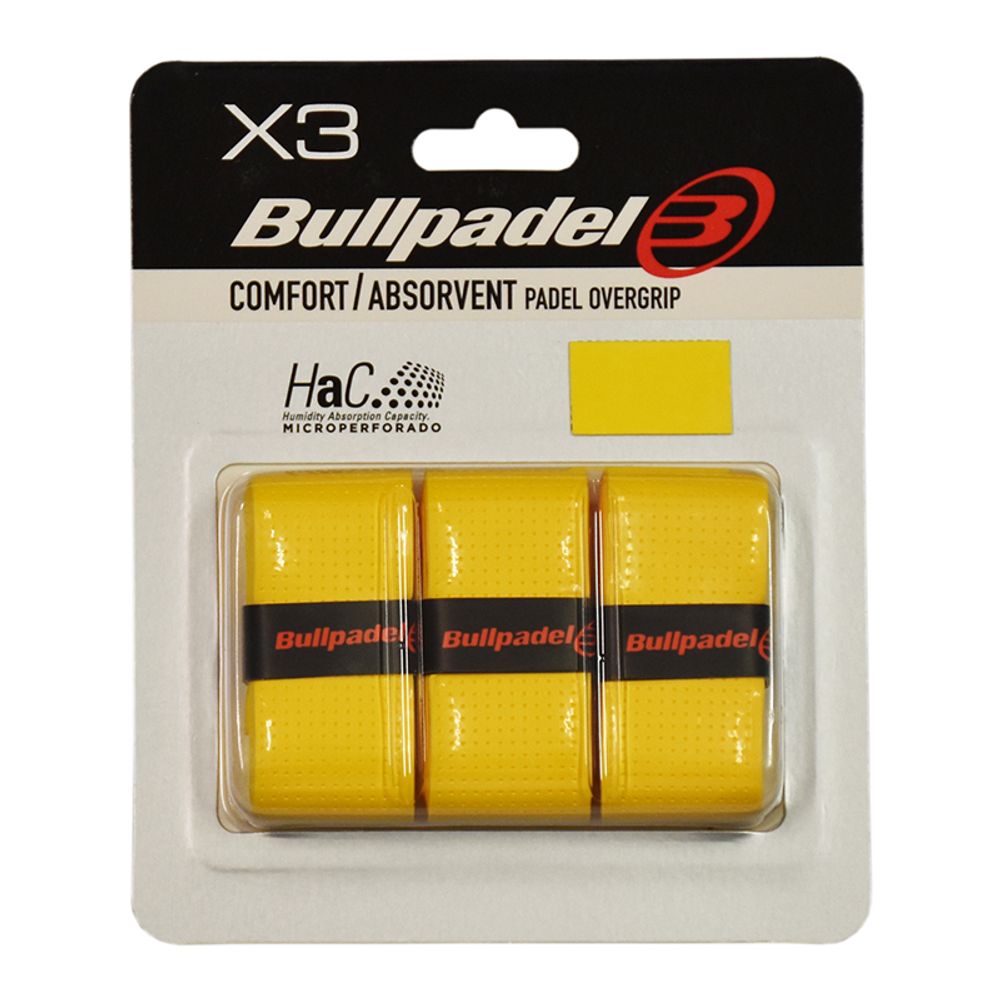 Теннисные намотки Bullpadel HaC Overgrip GB 1201 3P - желтый