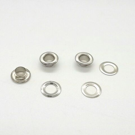 Люверсы 6мм Комплект 10шт цвет никель