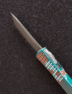 Автоматический складной нож SteelBro Ultratech T/E Delta Frag Cerakote Colors VG-10 123D-10CLRCS (оранж-бирюзовый)