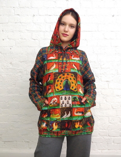 Худи "Бестиарий с павлином"