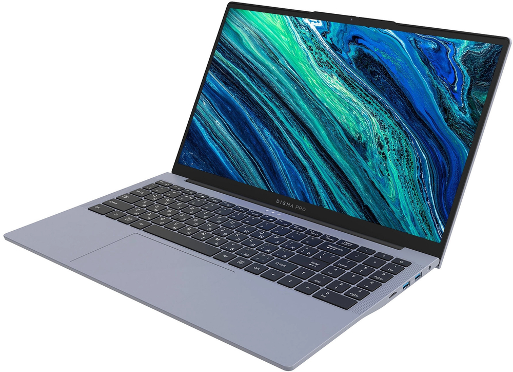 Ноутбук  Digma Pro Cursus 15.6 ", Ryzen 5, 16 Гб RAM, 512 Гб SSD, Radeon Graphics, Серый