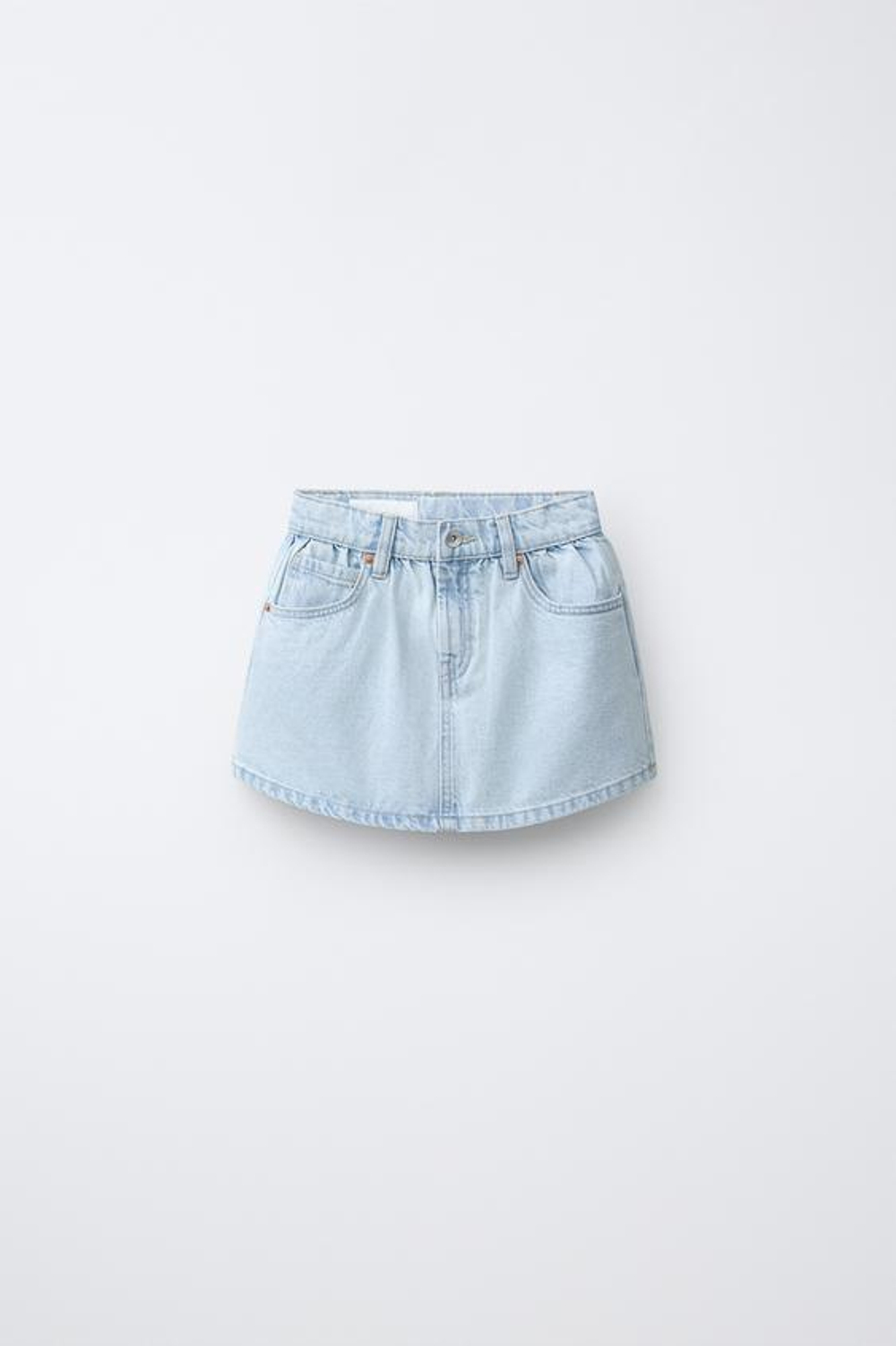 ZARA ДЖИНСОВАЯ ЮБКА, ГОЛУБОЙ