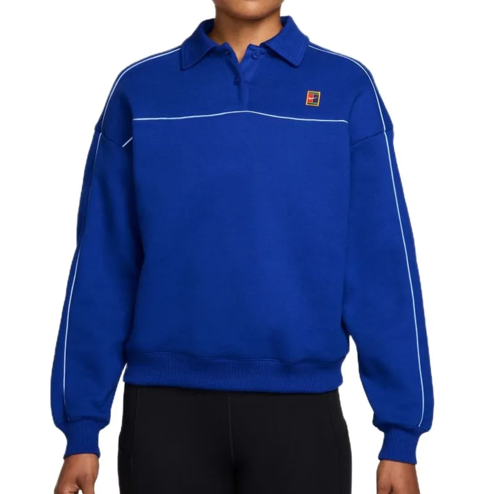 Женская теннисная куртка Nike Court Collection Heritage Fleece - old royal