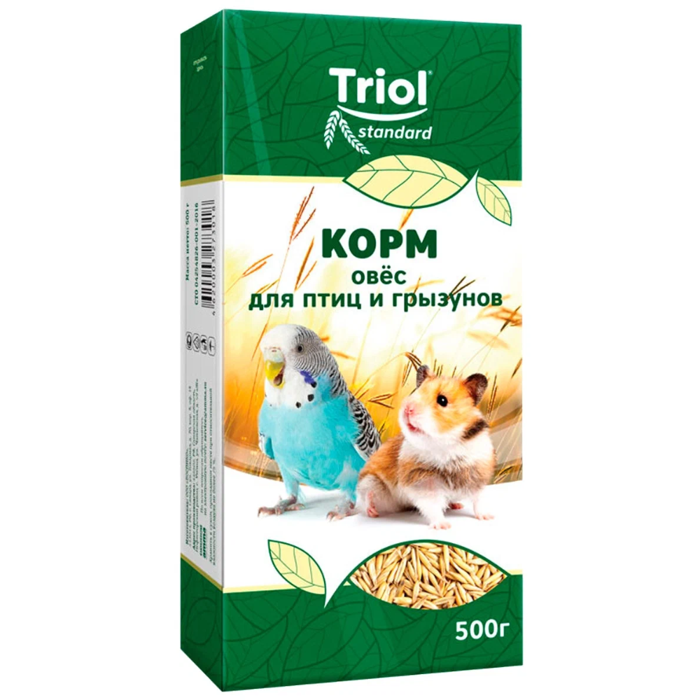 Корм Triol овес для птиц и грызунов 500гр