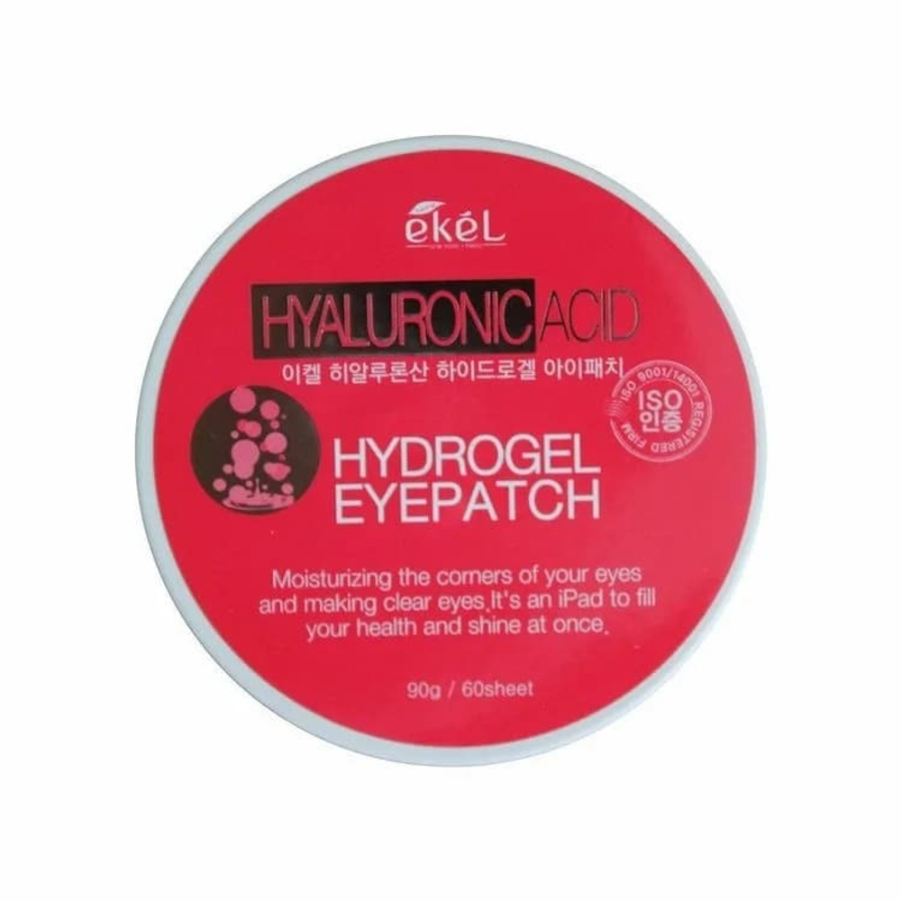 Патчи для век Ekel Hyaluronic Acid Hydrogel гидрогелевые с гиалуроновой кислотой Eyepatch 90 г / 60 шт