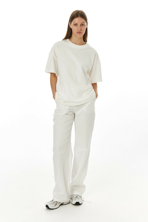 Майка лапша (basic), беж хлопок