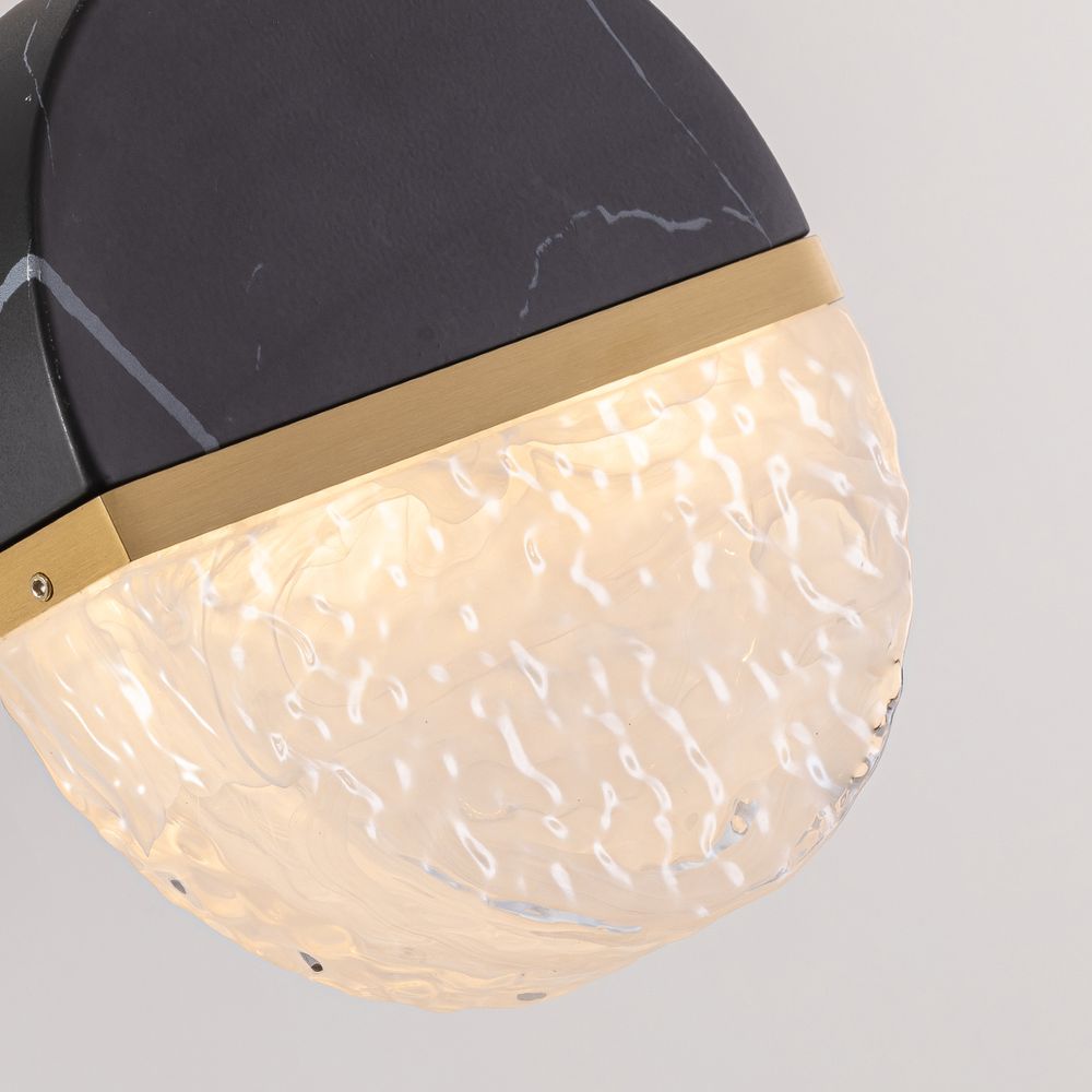 Настенный светильник MB25030008-1A brass/black