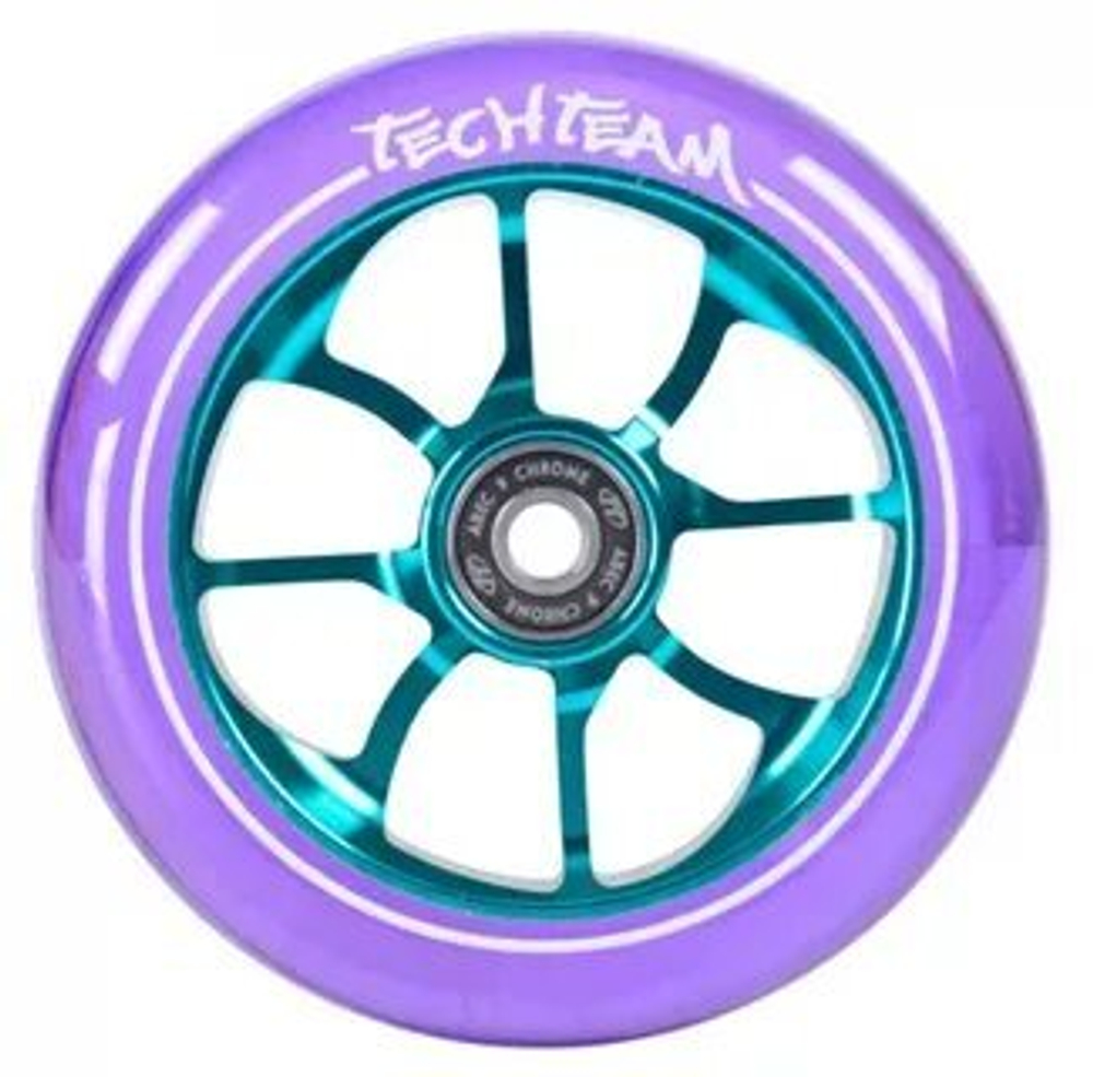 Колесо для самоката X-Treme 110*24мм TRIANGLE, purple transparent