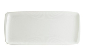 Блюдо прямоуг. 340*160 мм. белый Ирис /1/12/