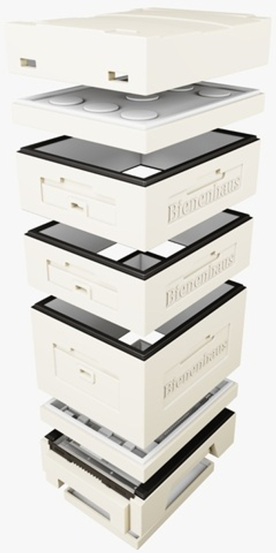 Комплект 4 улей 10 рамочный Дадан 