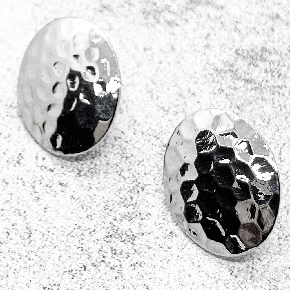 Швензы-гвоздики, цвет серебро, 23*18 мм, цена за пару