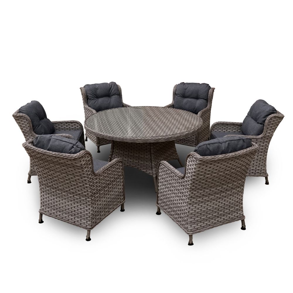 Обеденный комплект из искусственного ротанга на 6 персон