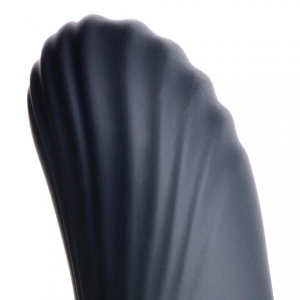 Thunderplugs Slider Sliding Shaft Anal Plug - анальный вибромассажер с движущимся кольцом, 19.8х3.8 см (чёрный)