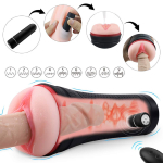 Вибромастурбатор с пультом ДУ 9 режимов 22,3 см