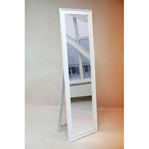 Зеркало в полный рост. Деревянный каркас. Цвет белый. Высота 160 см, ширина 55 см