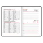 Ежедневник датированный 2023 А5 138x213 мм BRAUBERG Foliage, под кожу, розовый, 114101