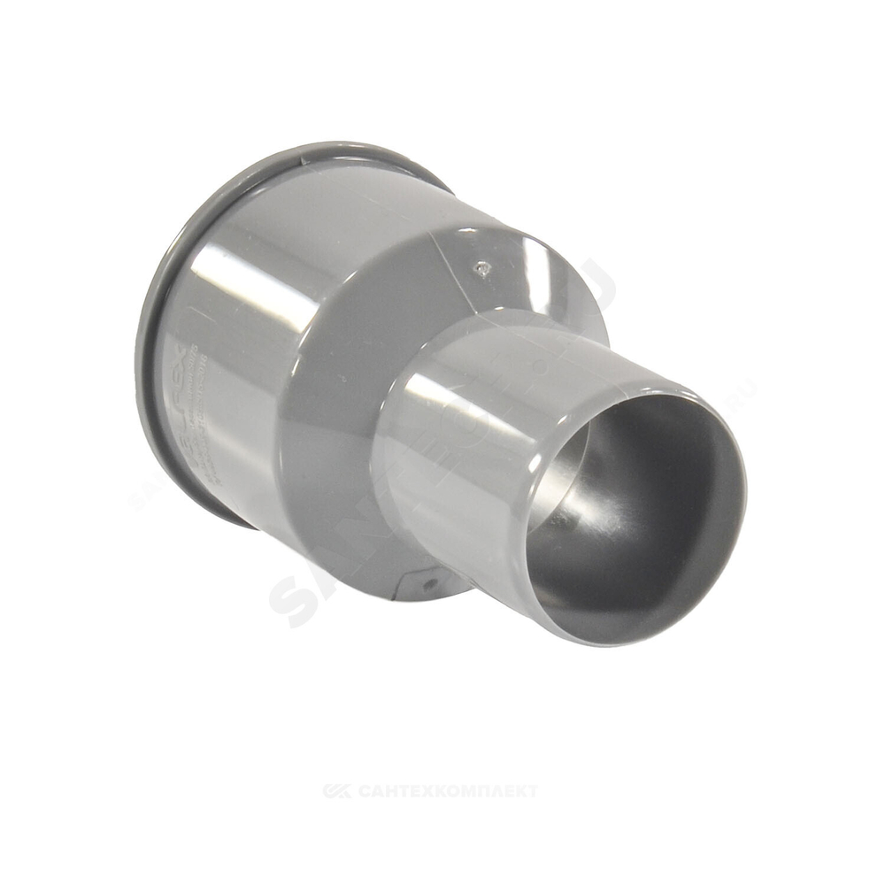 Переход PP-H на чугун серый BASE Дн 50х75 б/нап без манжеты VALFEX 23050075