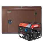 Генератор бензиновый FUBAG BS 8500 A ES DUPLEX с кожухом Geon 1200 RAL 8017