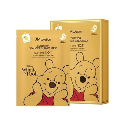 Маска тканевая для лица с юдзу – JMsolution Disney collection vital citrus junos mask, 30мл