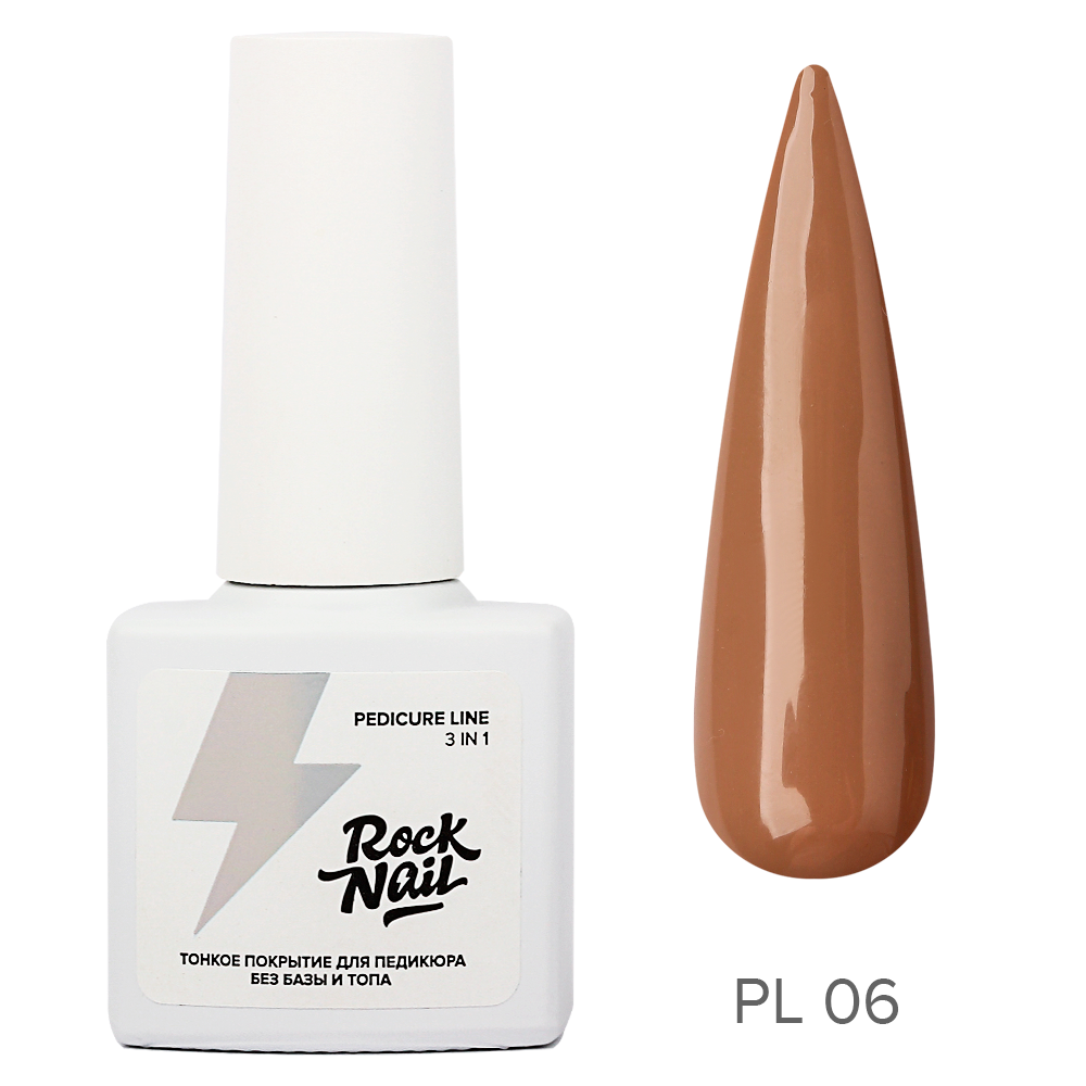 Однофазный гель-лак для педикюра RockNail Pedicure Line 06 Not My Size, 6 мл