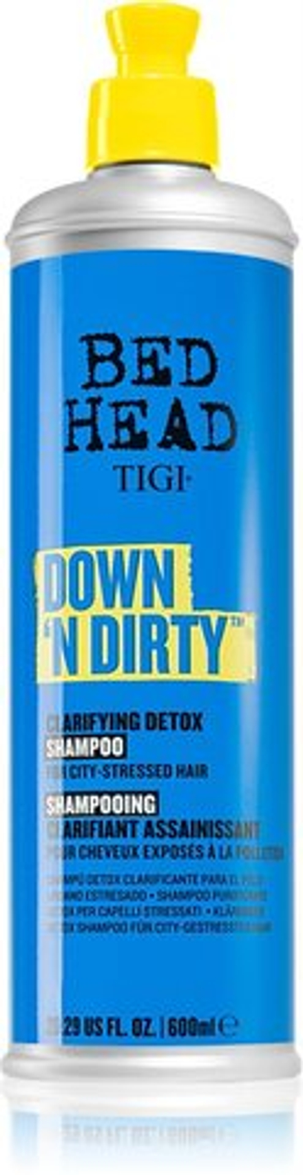 TIGI Bed Head Down'n' Dirty - очищающий детоксицирующий шампунь для ежедневного использования /   600  ml  / GTIN 615908432589