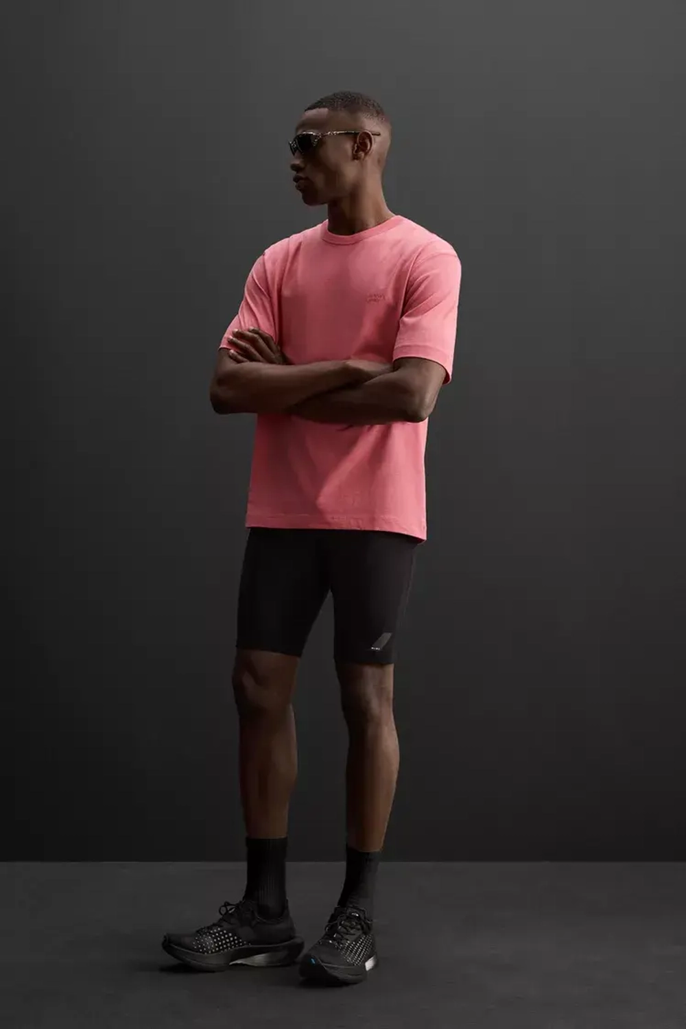 ZARA ФУТБОЛКА ИЗ ПЛОТНОЙ ТКАНИ, ЛОСОСЕВЫЙ