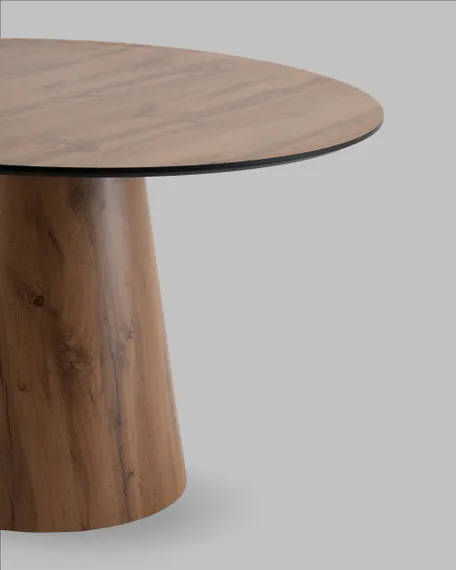 Стол Sesamo Ø120 см, HPL дуб вотан