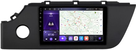 Магнитола для KIA Rio 4, Rio X 2020-2023 - Carmedia OL-1742-3 QLed, Android 10/12, ТОП процессор, CarPlay, SIM-слот