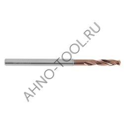 Сверло  4.9мм монолитное твердосплавное 3D с подводом СОЖ. SP-X801030490 VHM AHNO