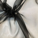 Органза, 150 см, чёрный