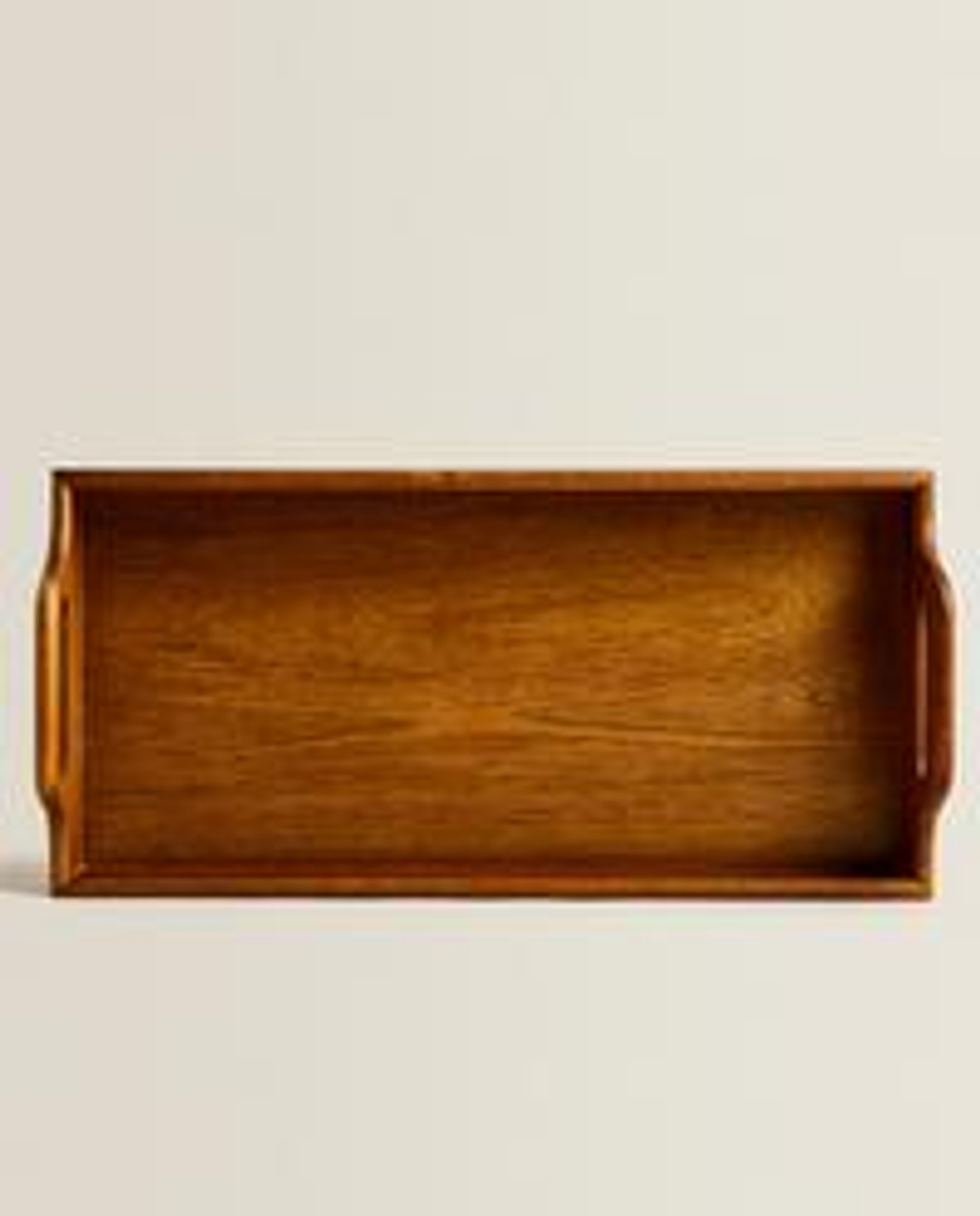 Zara Home Поднос из дерева, цвет бежевый, 39 см