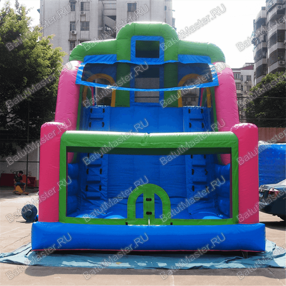 Детский надувной батут-горка "Двойной эффект-2" 11*5*6 м