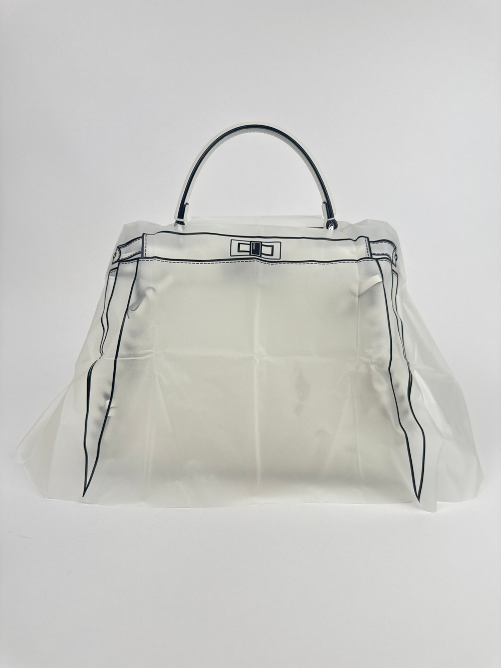 Сумка Fendi Peekaboo Medium Fiocco Bianca