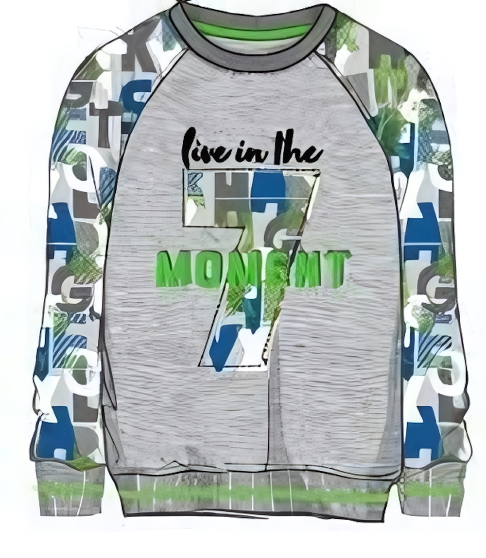 Толстовка д/мал, мультиколор, р.110, (Батик) 00868_BAT