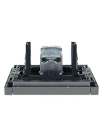 FORTE&PIANO Розетка TV проходная FP529 сталь IEK